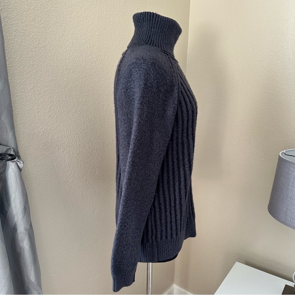 FREE PEOPLE BIG CITY TURTLENECK Grey SWEATER Size S - Picture 3 of 15
